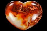 Colorful Carnelian Agate Heart #125778-1